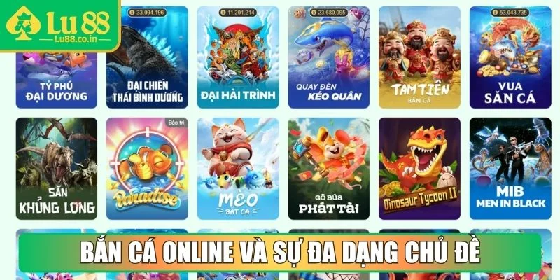 Bắn cá online và sự đa dạng chủ đề ngư trường