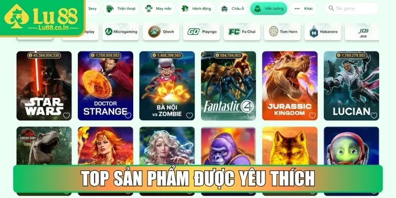Top sản phẩm được yêu thích tại cổng game nổ hũ uy tín