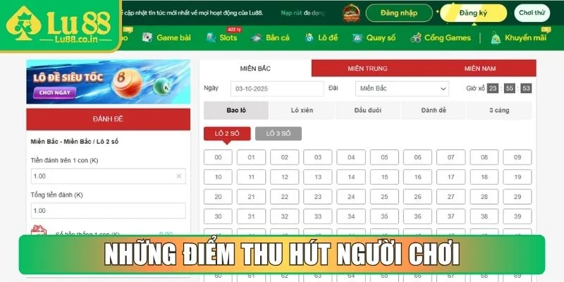 Những điểm thu hút người chơi tham gia xổ số trực tuyến uy tín